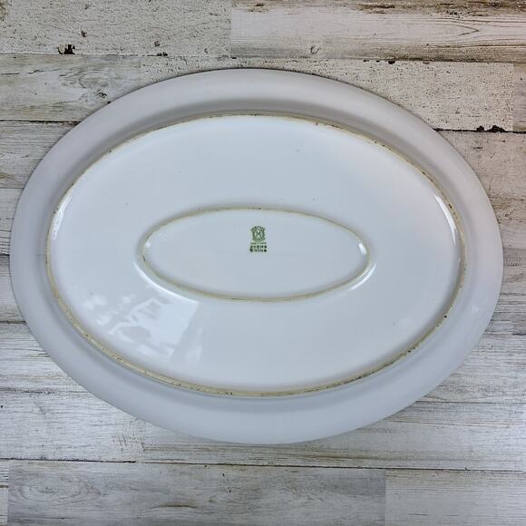 Vintage Noritake 16" x 12" Oval Serving Platter 175 Christmas Ball Collection - Picture 2 of 5